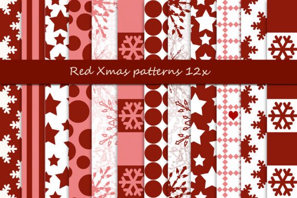 Download Red Xmas Patterns - Xmas patterns Collection