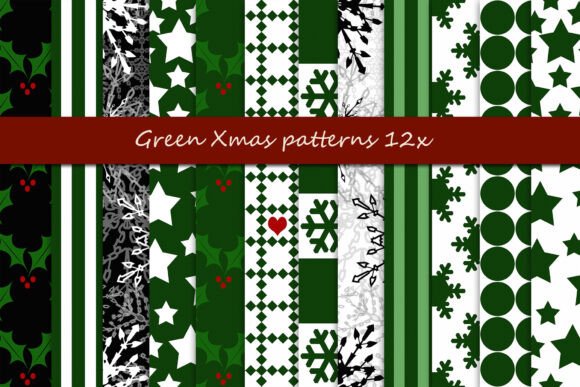 Download Green Xmas Patterns - Xmas patterns Collection