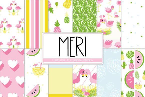 Download Tropical Party Printable Papers - Tropical party Collection